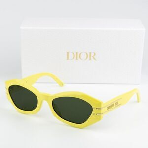 SALE! NEW Dior DIORSIGNATURE B1U 66C0 Shiny Yellow Green Women Sunglasses
